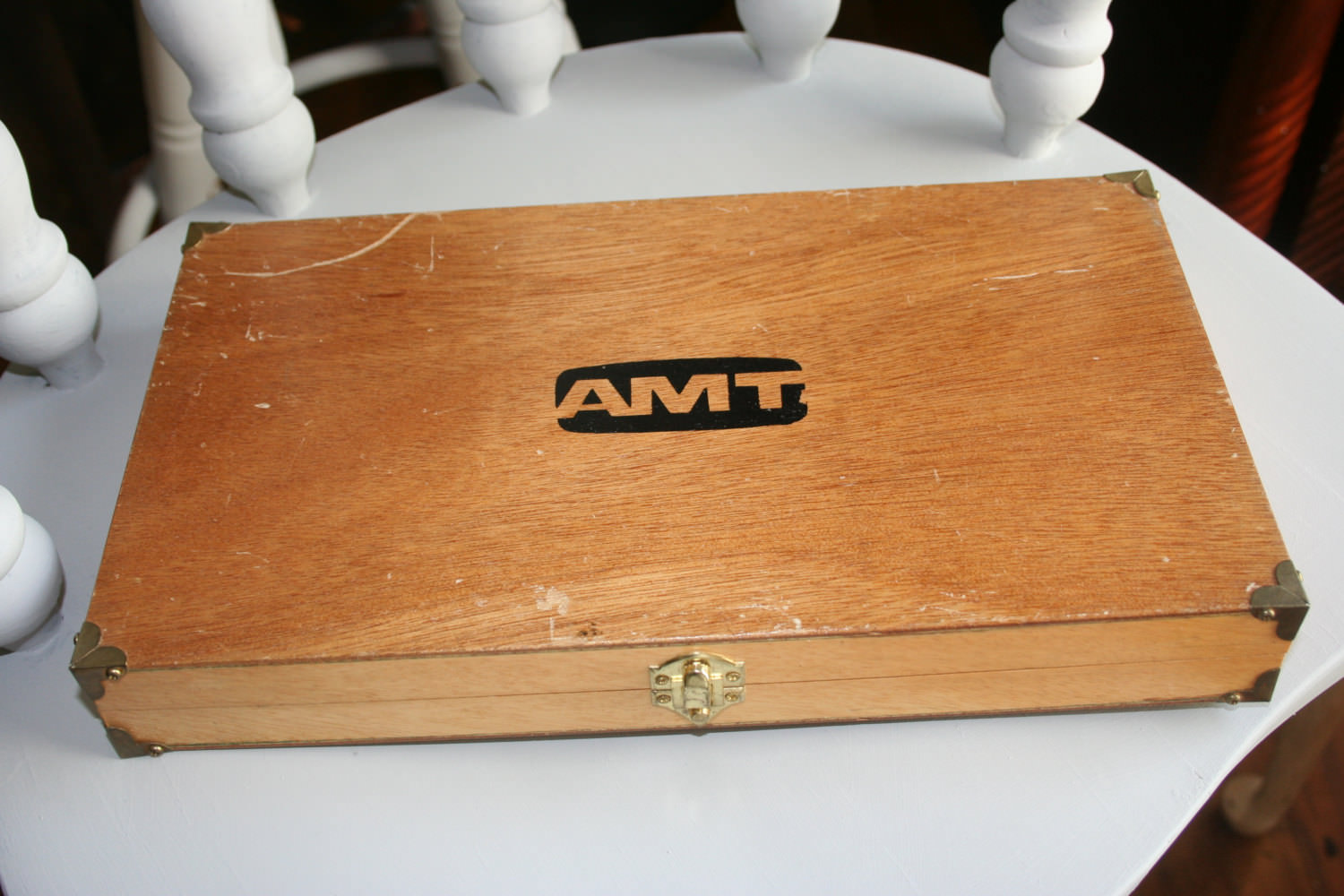 Set of Calipers in Original Wooden Case - AMT - Machinist ...
