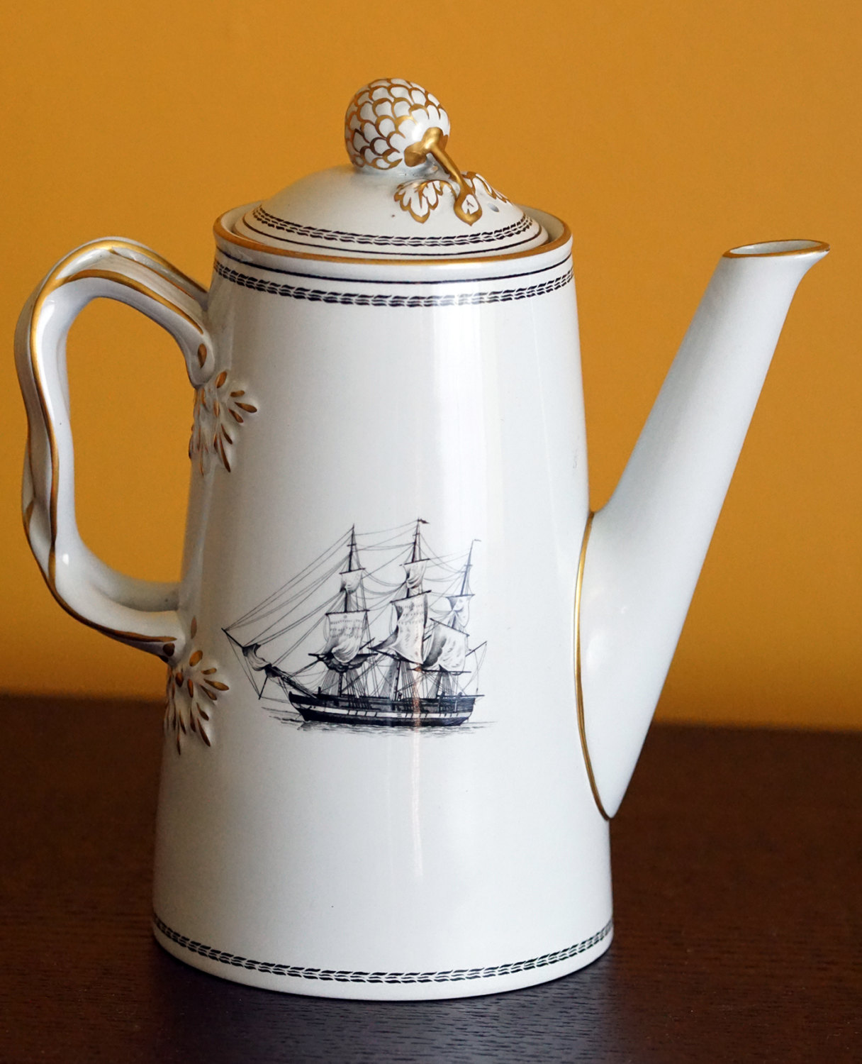 Copeland Spode Coffee Pot, Spode Copeland Trade Winds Black White ... Copeland Spode Coffee Pot, Spode Copeland Trade Winds Black White ...