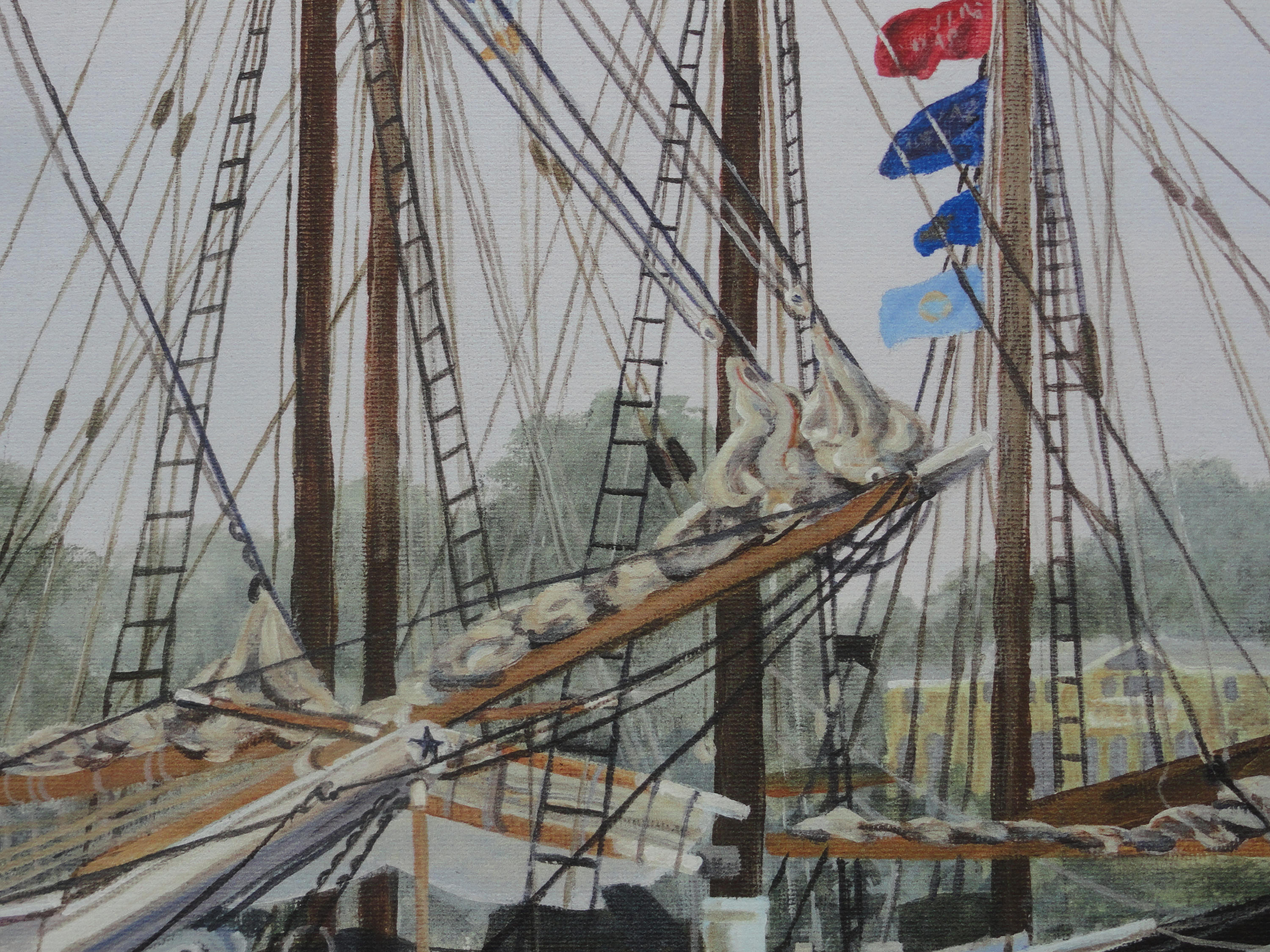 Nautical Decor Ship Painting Schooners Print Beach House Boat Nautical Decor Ship Painting Schooners Print Beach House Boat Art