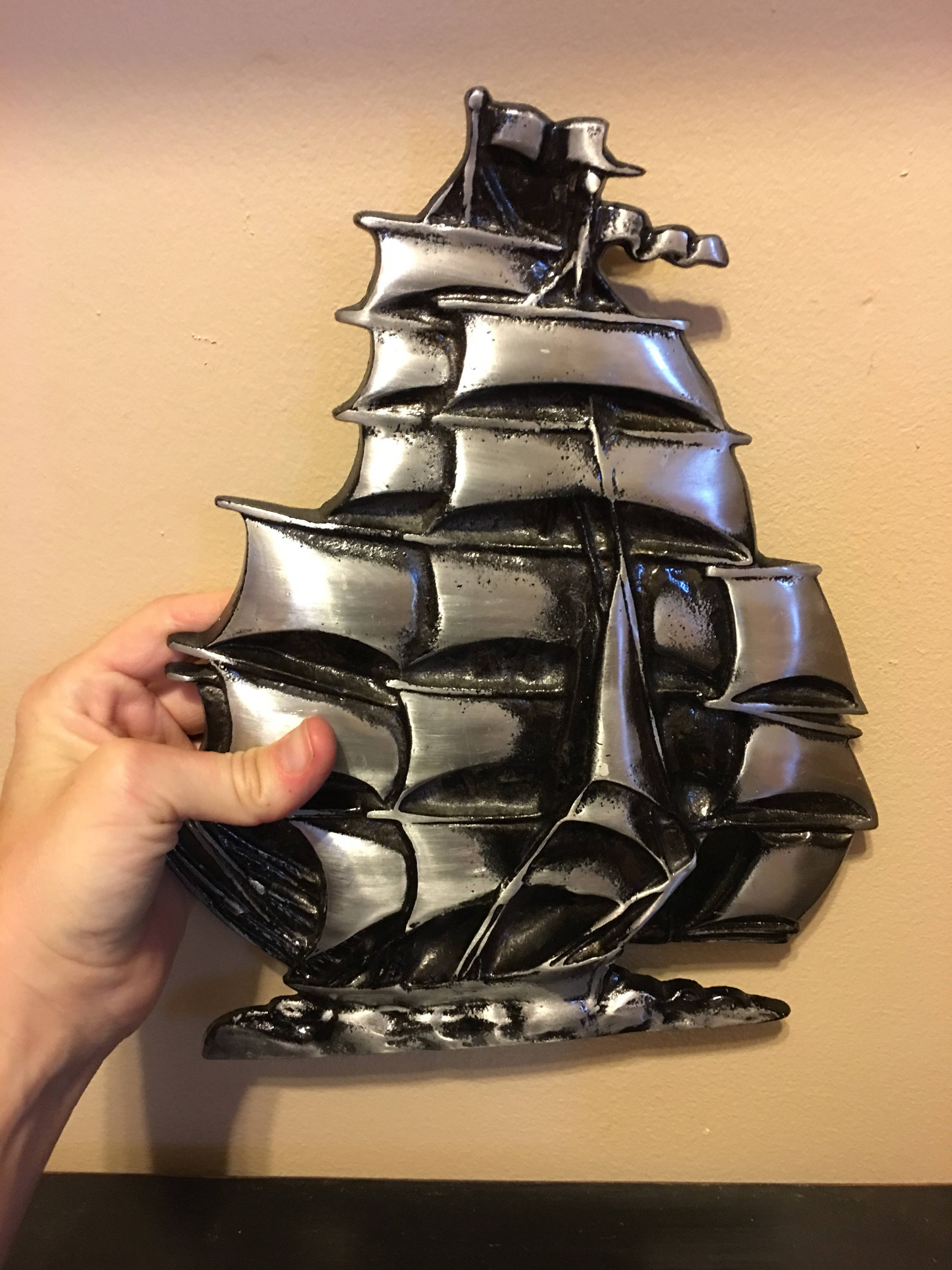 Sailing ship wall decor sailboat tallship pirate ship schooner cast