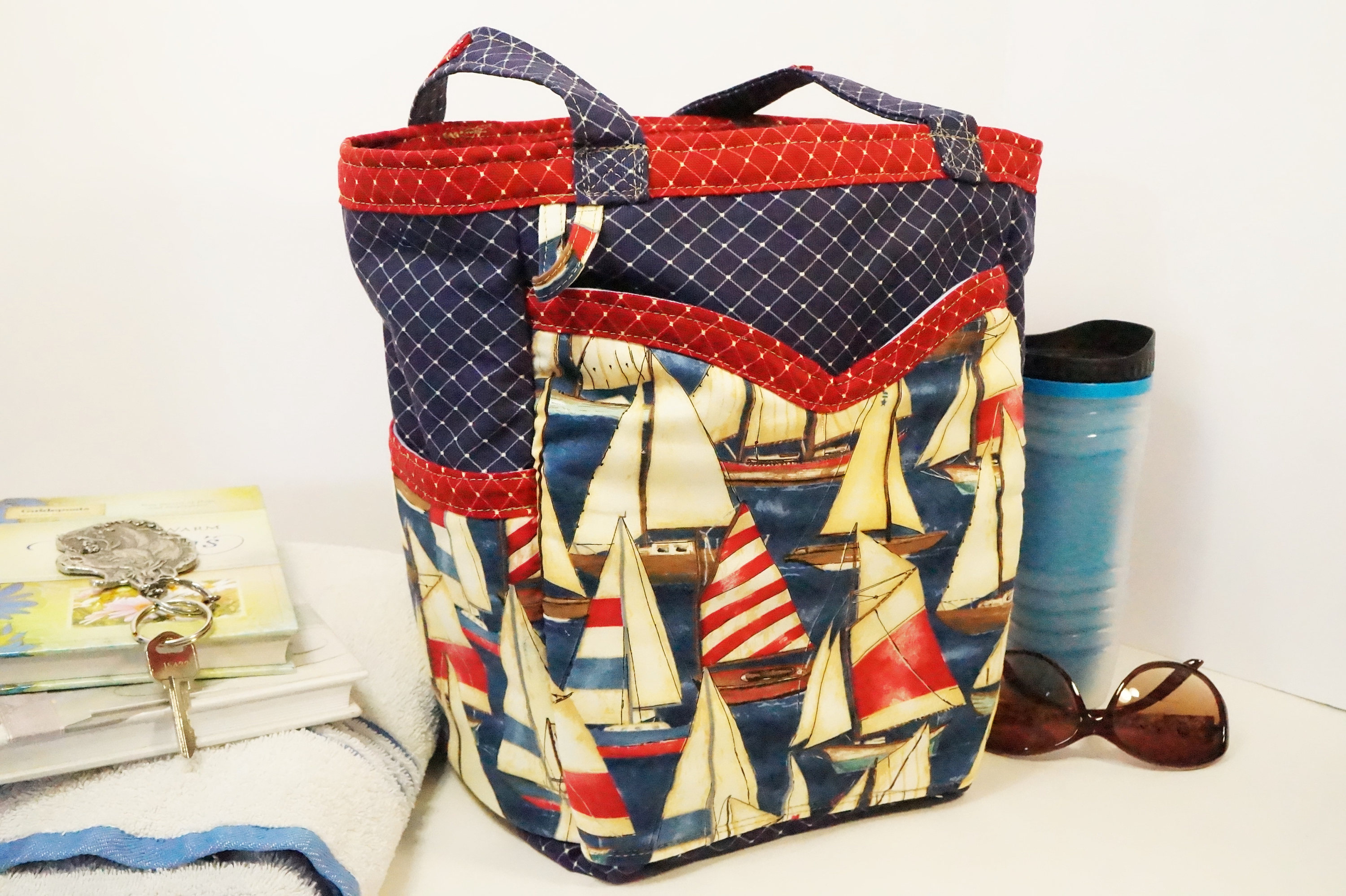 Sailing Tote Bag/Sail Boat Tote/Nautical Tote/Sailing Tote/Ship Tote/Boat Tote/Schooner/Sail