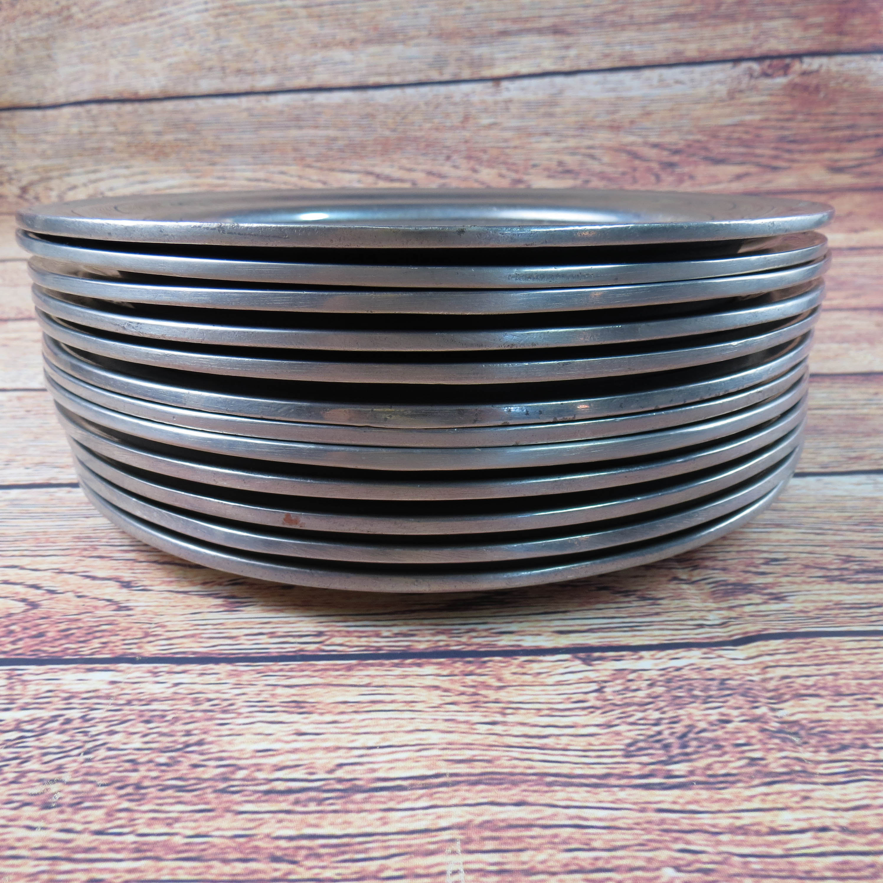 RWP Wilton Armetale Columbia PA Pewter Schooner Clipper Ship Set of 12